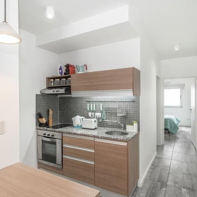 Rent of a bright modern 2-room apartment with a balcony, Palermo Hollywood, Buenos Aires, Argentina